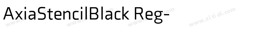 AxiaStencilBlack Reg字体转换